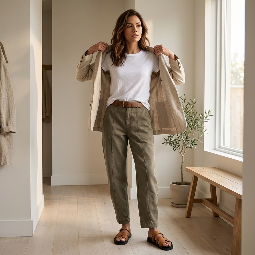 Bonnie Women High Waisted Tapered Utility Pants