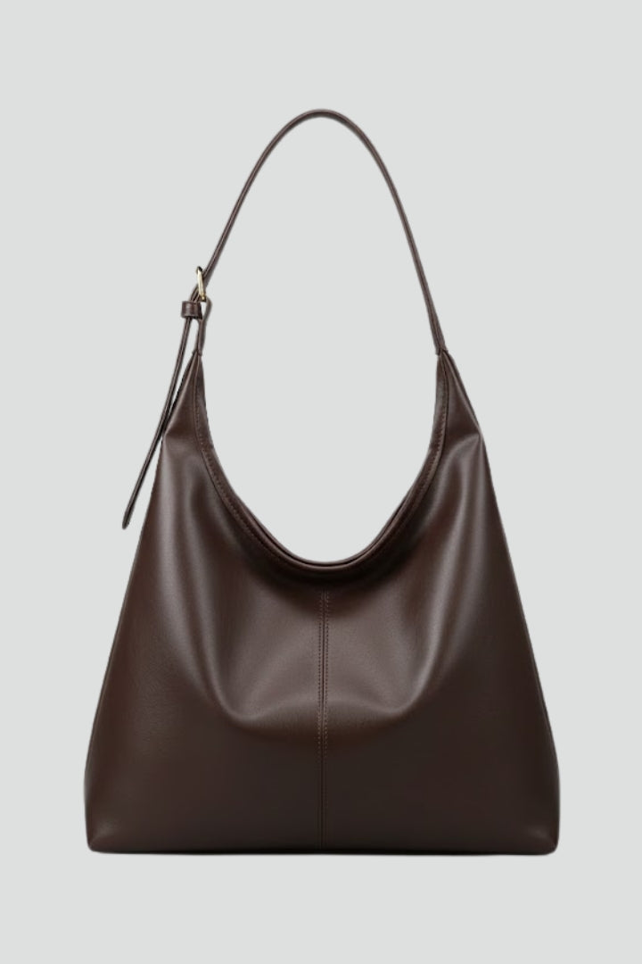 Heidi Women Slouchy Faux Leather Hobo Bag, colour: Coffee