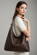 Heidi Women Slouchy Faux Leather Hobo Bag, colour: Coffee