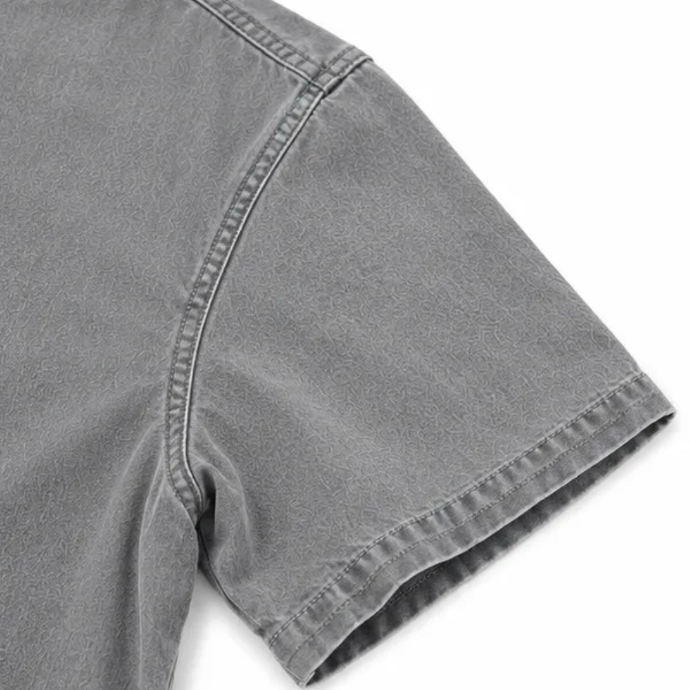 Holly Women Henley Tunic Top with Side Buttons, colour: Grey Wash