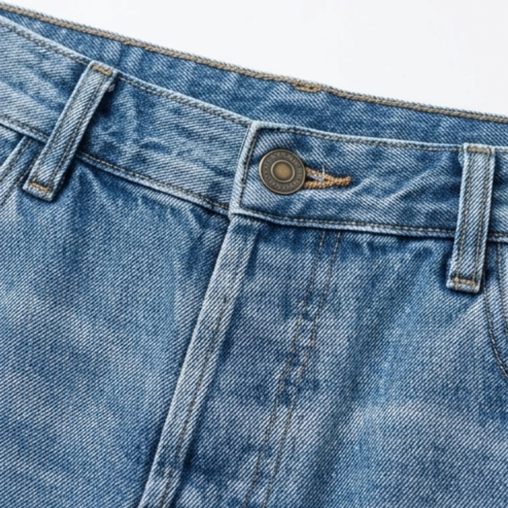 Jasmine Women Frayed Hem Cropped Straight Leg Jeans, colour: Classic Blue
