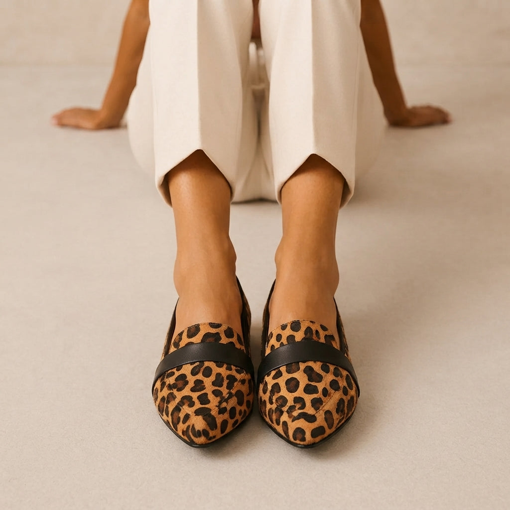 Margot Women Pointed Toe Penny Strap Flat Loafers