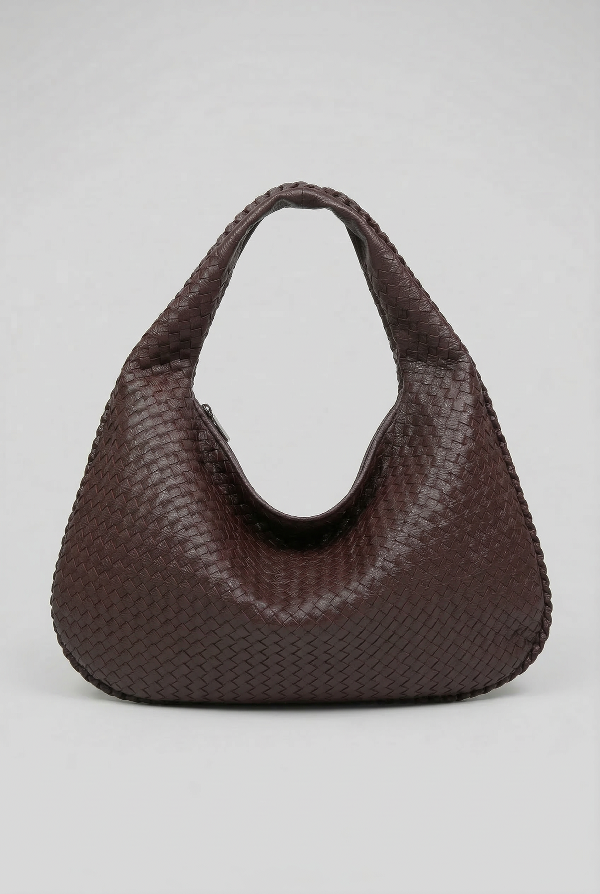 Pippa Women Woven Hobo Shoulder Bag, colour: Dark Brown